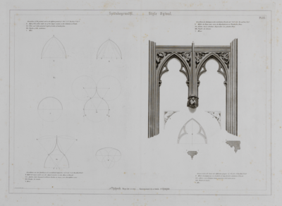 216423 Afbeeldingen van onderdelen van het interieur van de Domkerk te Utrecht: de bekleding van de achterwand van de ...